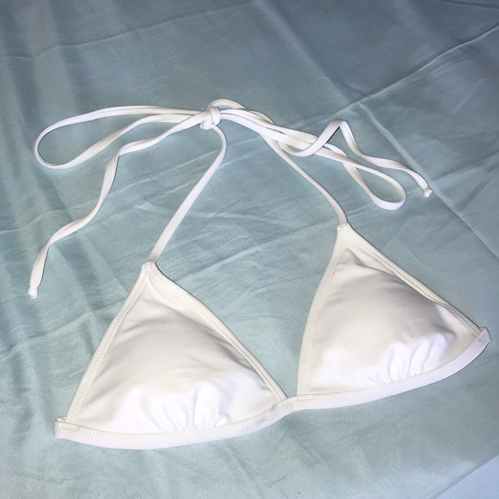 White bikini top